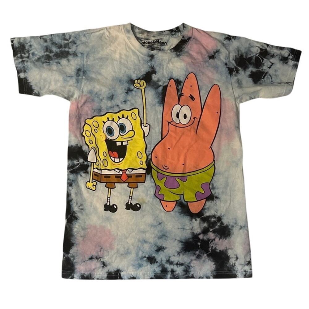 Nickelodeon SpongeBob SquarePants & Patrick Star Tie Dye Shirt - Size: XS